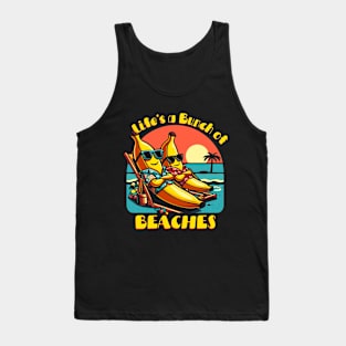 Beach Bums with Benefits: The Banana Guide to Chillin' Tank Top